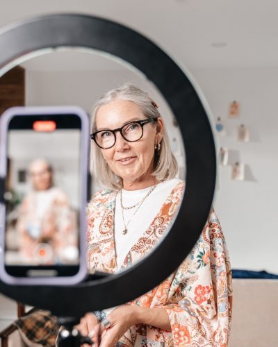 woman-filming-herself